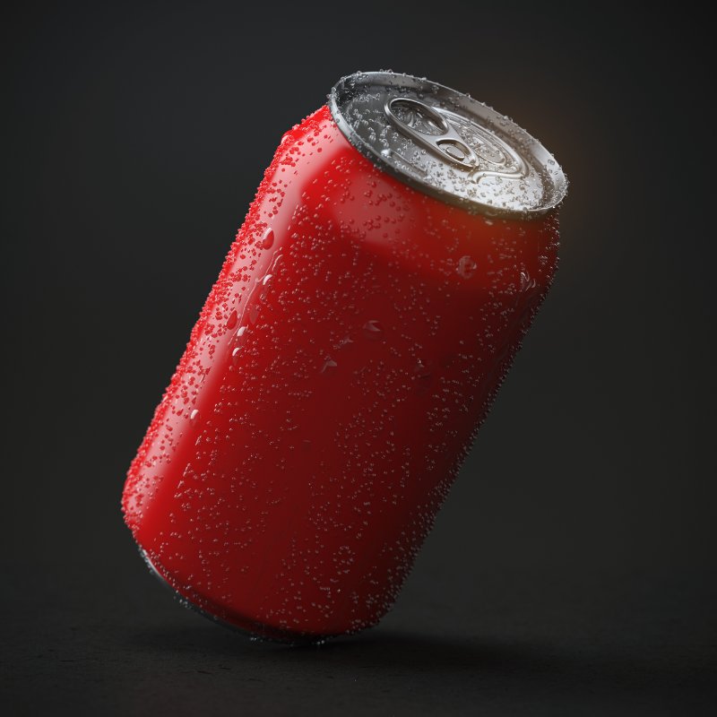 red aluminum soda can