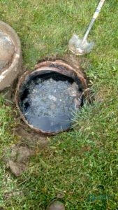 A Picture of a Septic System Full of Sludge