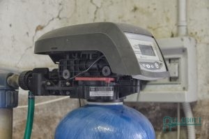 A Picture of a Water Softeners Timer and Valve